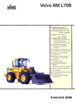 Cargadoras de ruedas Volvo L 70 B