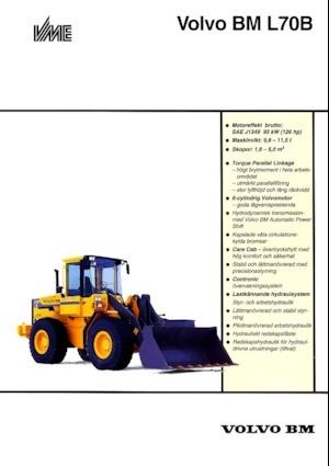 Cargadoras de ruedas Volvo L 70 B