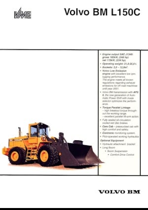 Cargadoras de ruedas Volvo L150C