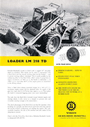 Cargadoras de ruedas Volvo LM218TD