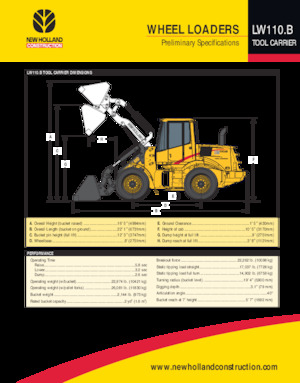 Cargadoras de ruedas New Holland LW110 B TC