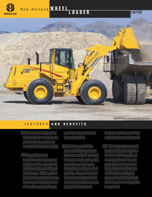 Cargadoras de ruedas New Holland LW190