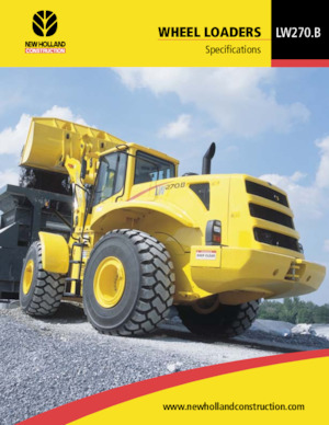 Cargadoras de ruedas New Holland LW270 B