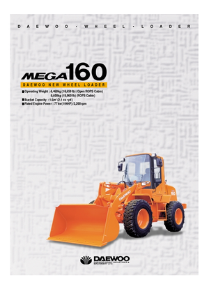 Cargadoras de ruedas Doosan Mega 160