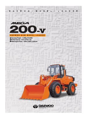 Cargadoras de ruedas Doosan Mega 200 V