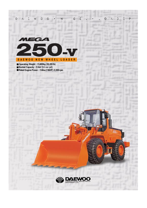 Cargadoras de ruedas Doosan Mega 250 V