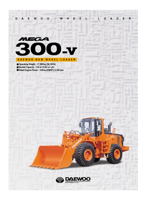 Cargadoras de ruedas Doosan Mega 300 V
