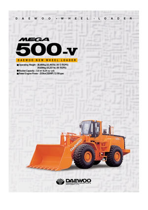Cargadoras de ruedas Doosan Mega 500 V