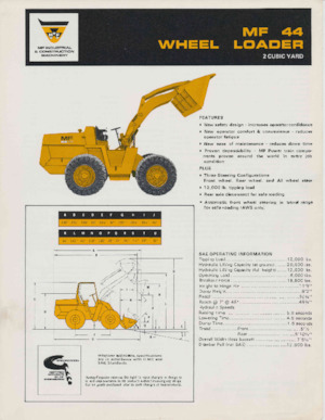 Cargadoras de ruedas Massey Ferguson MF 44