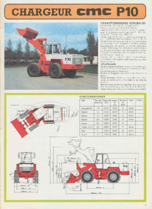 Cargadoras de ruedas CMC P10