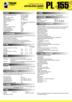 Cargadoras de ruedas Palazzani PL 155 XL