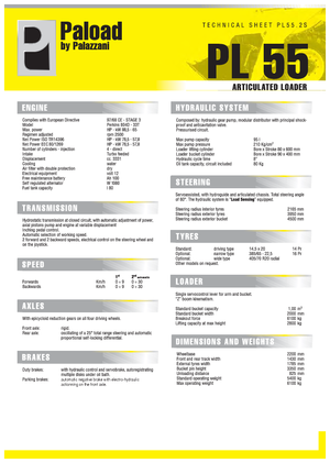 Cargadoras de ruedas Palazzani PL 55.2