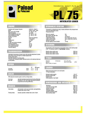 Cargadoras de ruedas Palazzani PL 75.3