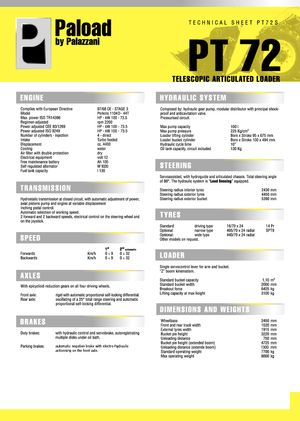 Cargadoras de ruedas Palazzani PT 72