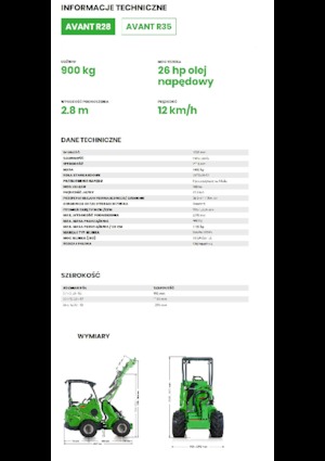 Cargadoras de ruedas Avant Tecno R 28