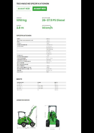 Cargadoras de ruedas Avant Tecno R 35