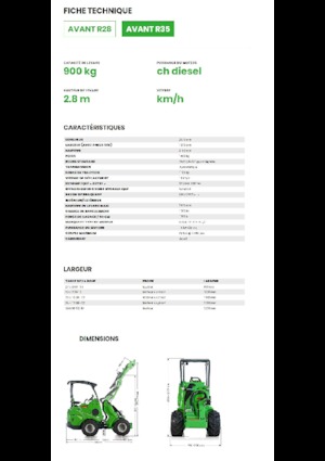 Cargadoras de ruedas Avant Tecno R 35