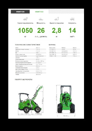 Cargadoras de ruedas Avant Tecno R 35