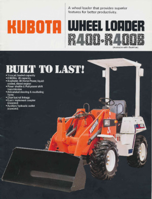 Cargadoras de ruedas Kubota R400