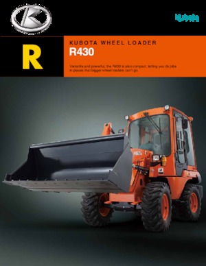 Cargadoras de ruedas Kubota R430
