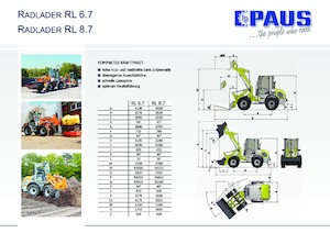 Cargadoras de ruedas Paus RL 8.7