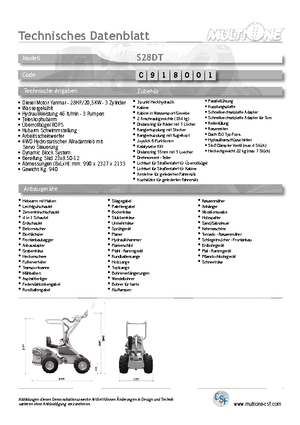 Cargadoras de ruedas Multione S 28 DT