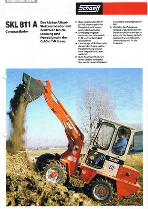 Cargadoras de ruedas Terex-Schaeff SKL 811 A