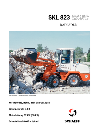 Cargadoras de ruedas Terex-Schaeff SKL 823 Basic