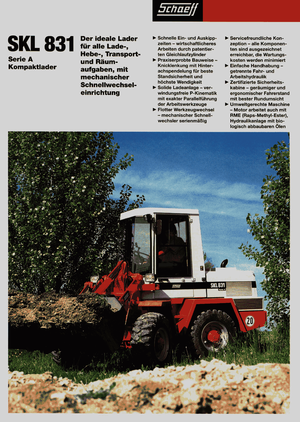 Cargadoras de ruedas Terex-Schaeff SKL 831 A