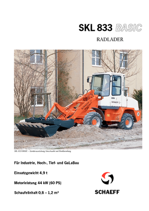 Cargadoras de ruedas Terex-Schaeff SKL 833 Basic