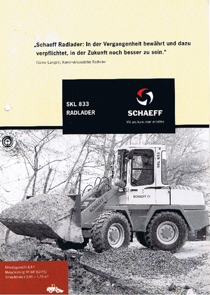 Cargadoras de ruedas Terex-Schaeff SKL 833
