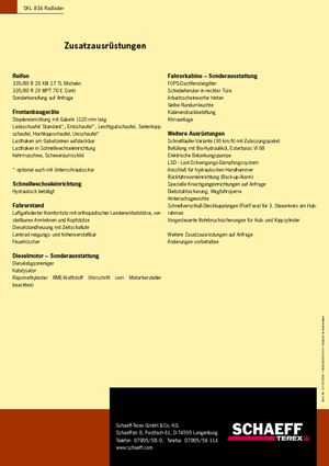 Cargadoras de ruedas Terex-Schaeff SKL 834