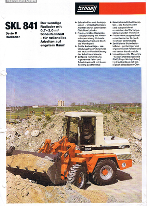 Cargadoras de ruedas Terex-Schaeff SKL 841 B
