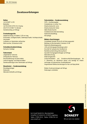 Cargadoras de ruedas Terex-Schaeff SKL 853