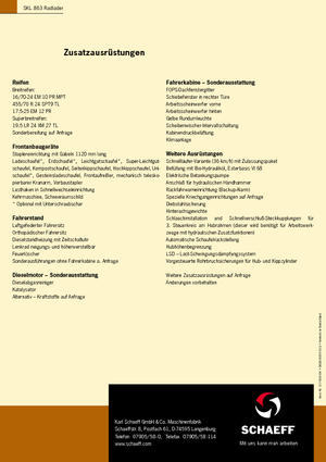 Cargadoras de ruedas Terex-Schaeff SKL 863