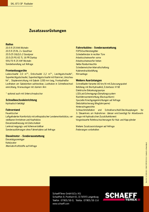 Cargadoras de ruedas Terex-Schaeff SKL 873 SP