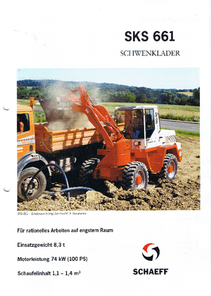 Cargadoras de ruedas Terex-Schaeff SKS 661