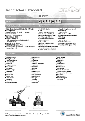 Cargadoras de ruedas Multione SL 35 DT