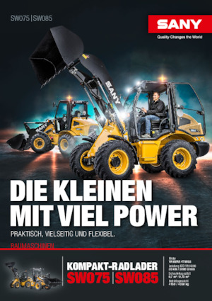 Cargadoras de ruedas Sany SW085