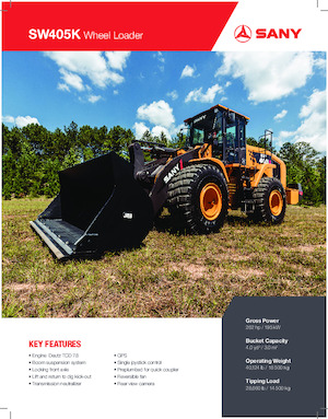 Cargadoras de ruedas Sany SW405K
