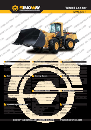 Cargadoras de ruedas Sinoway SWL60F