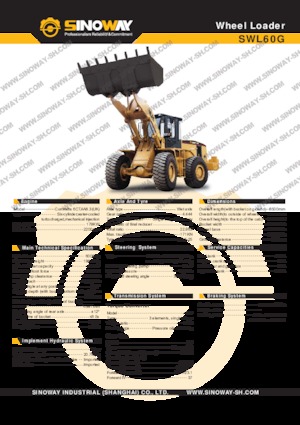 Cargadoras de ruedas Sinoway SWL60G 