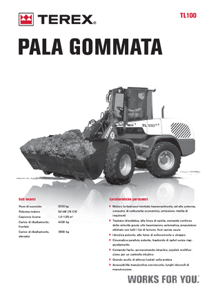 Cargadoras de ruedas Terex TL 100