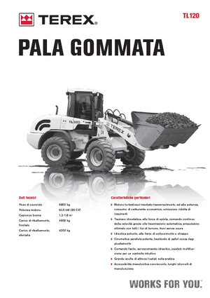 Cargadoras de ruedas Terex TL 120