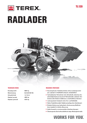 Cargadoras de ruedas Terex TL 120