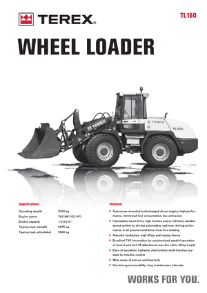 Cargadoras de ruedas Terex TL 160