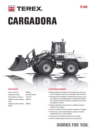 Cargadoras de ruedas Terex TL 160