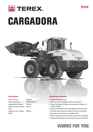 Cargadoras de ruedas Terex TL 210