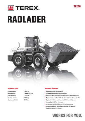 Cargadoras de ruedas Terex TL 260