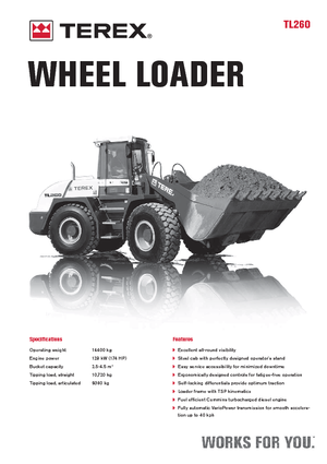 Cargadoras de ruedas Terex TL 260